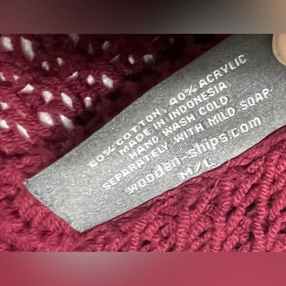 Wooden Ships Shawl Collar Hi-Low Hem Open Cardigan Sweater Luxury Knit M/L - Picture 6 of 6